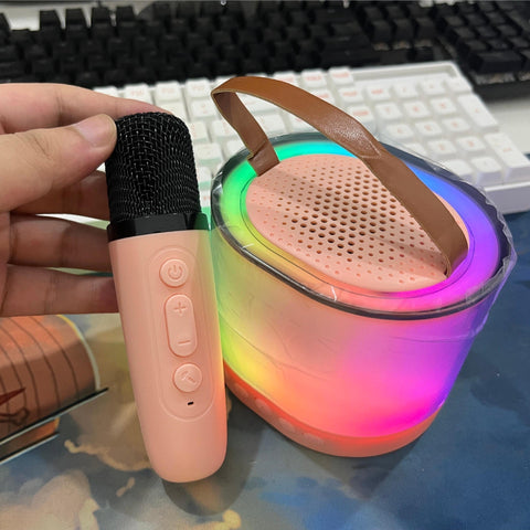 K52 Wireless Microphone Audio Integrated Microphone Karaoke Speaker