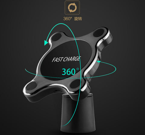 Compatible With Apple, QI Magnetic Car Mount Wireless Charger