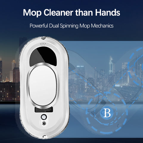 Window Cleaner Robot,Smart Glass Cleaning Robotic With 5600Pa Strong Suction,Remote Control Window Cleaning Robot For Windows Tiles Class Door
